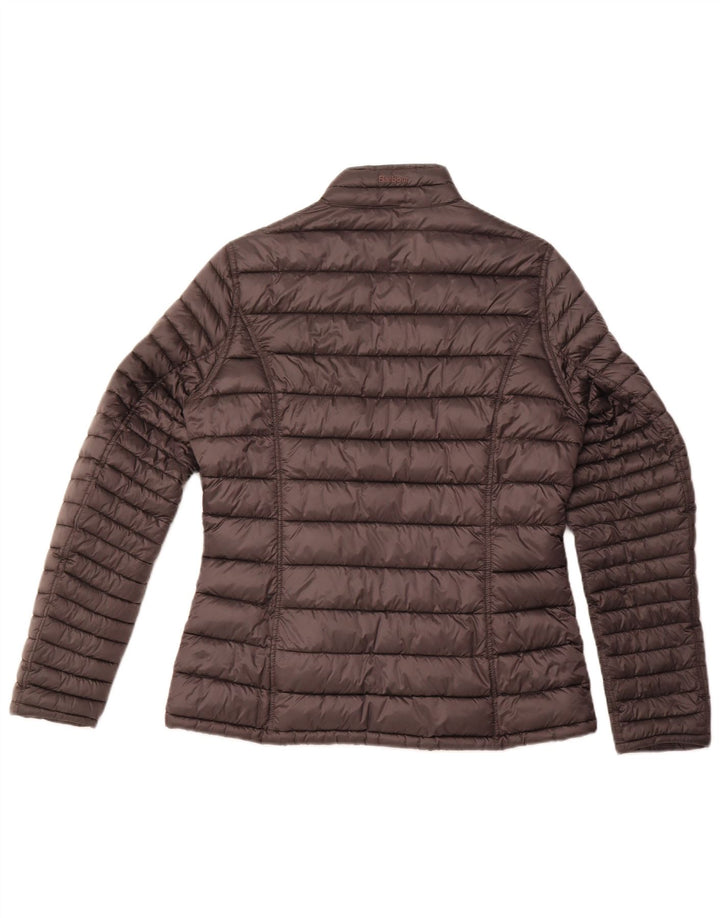 Damska kurtka zimowa w szkocką kratę Barbour UK 14, duża, szara, zimowa