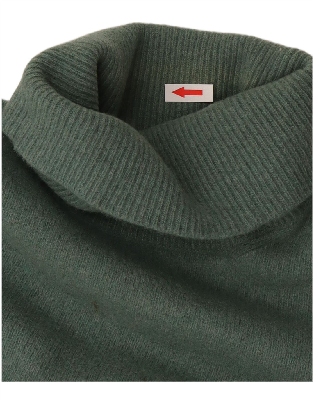 Męski sweter z golfem Trussardi, średnio zielona wełna