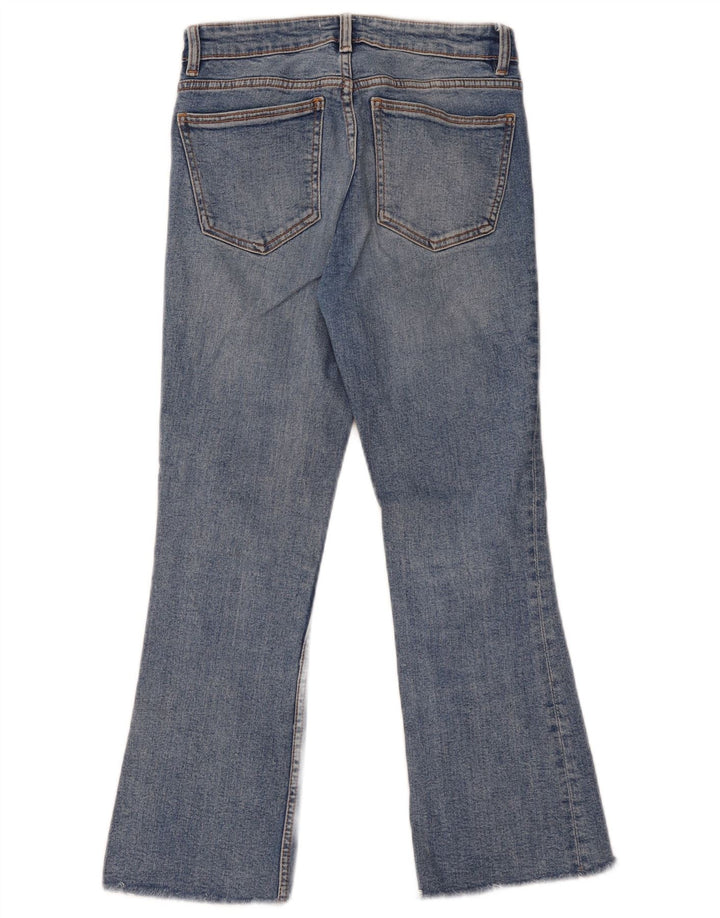 Damskie jeansy rozkloszowane Zara EU 38 Small W28 L25 Niebieskie bawełniane