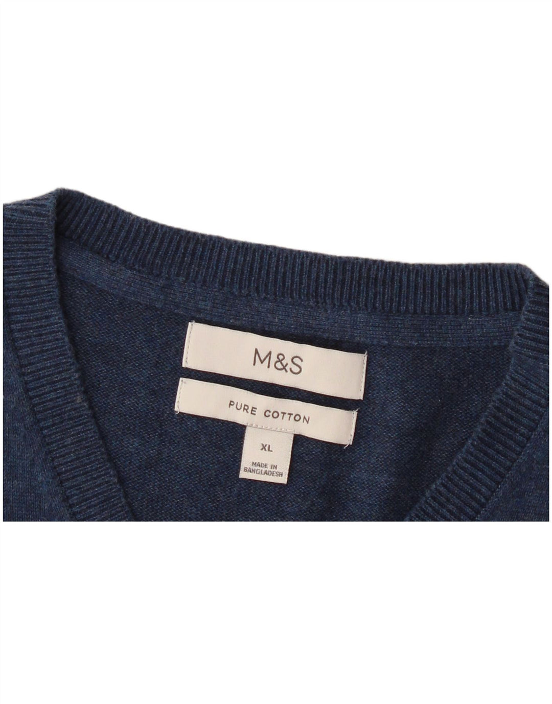 Marks & Spencer Męski podkoszulek XL z kamizelką XL, granatowy, bawełniany