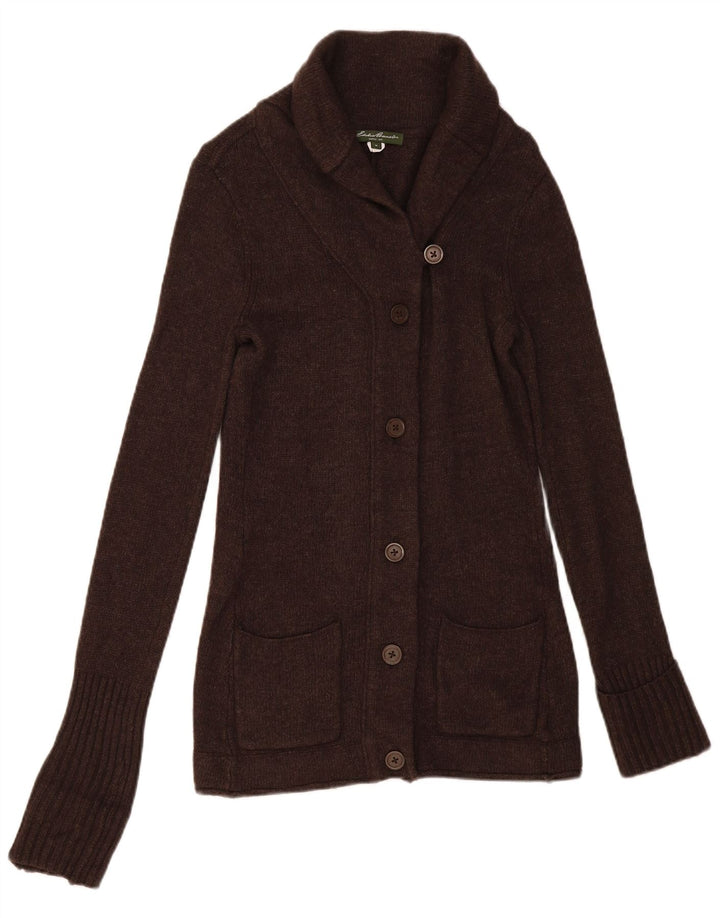 Sweter damski Eddie Bauer UK 12 Średni brąz Angora