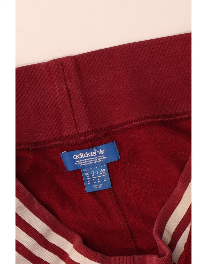 Męskie spodenki sportowe ADIDAS, średnio czerwone, bawełniane