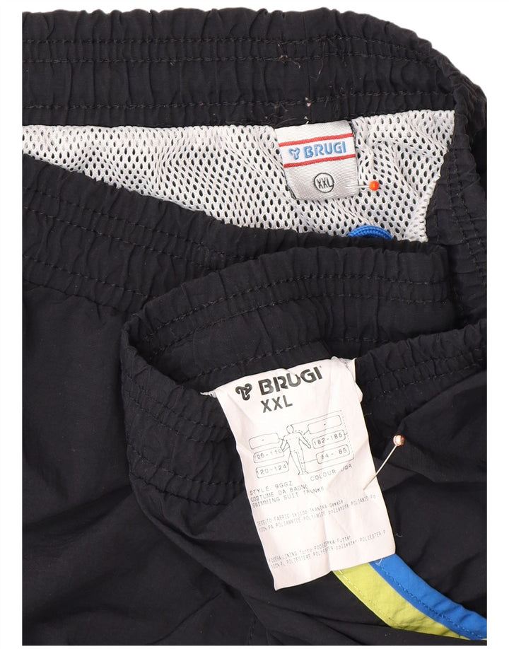 BRUGI Mens Swimming Shorts 2XL  Black Polyamide