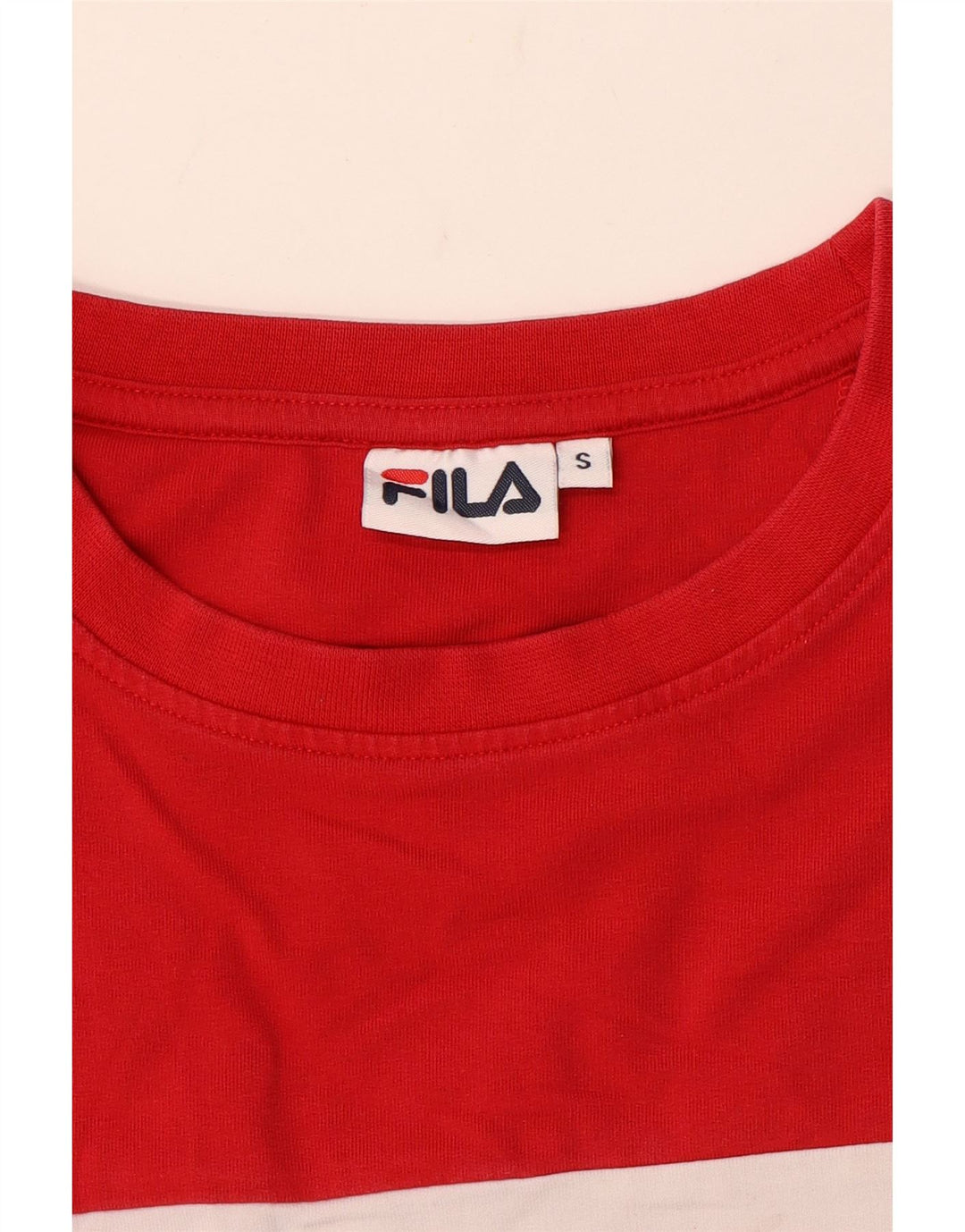 Damska bluza Fila Graphic Jumper UK 10 Small Red Colorblock