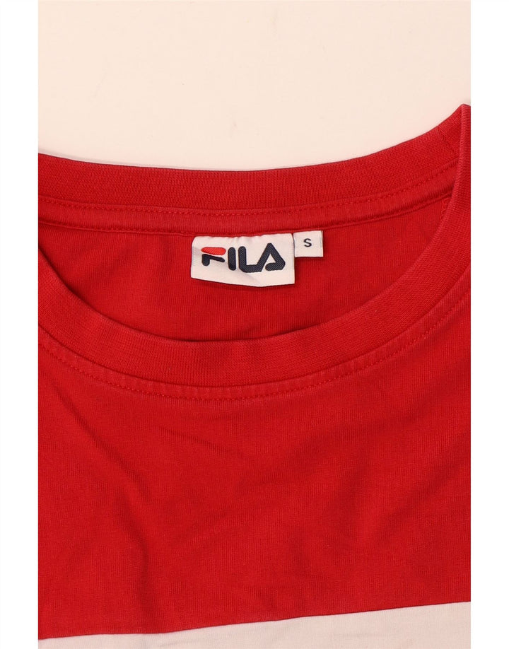Damska bluza Fila Graphic Jumper UK 10 Small Red Colorblock