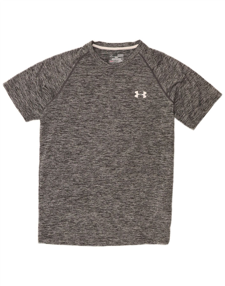 Męski t-shirt Under Armour Heat Gear, mały, szary, nakrapiany poliester