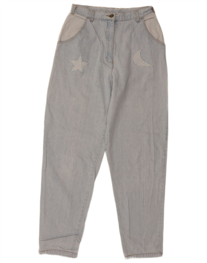 Damskie jeansy zwężane VINTAGE W28 L30 Niebieskie