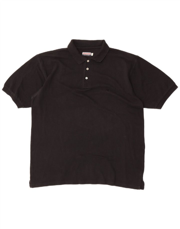 Męska koszulka polo Invicta 2XL, czarna, bawełniana