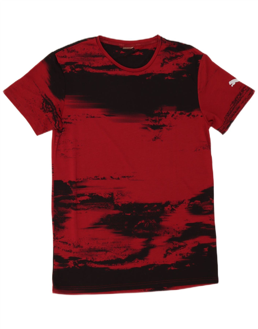T-shirt męski Puma Top, średni burgund, blok kolorów