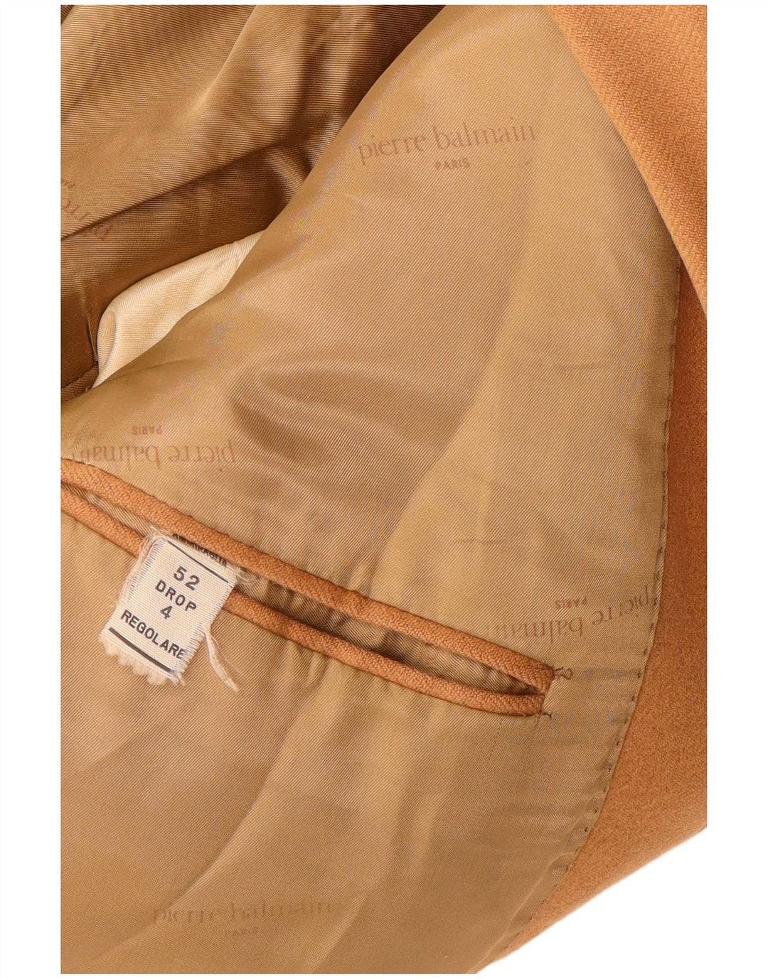 Męska marynarka zapinana na 2 guziki Pierre Balmain IT 52 XL Brązowa