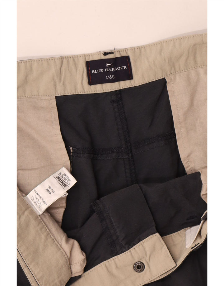 Niebieskie szorty cargo męskie Marks & Spencer W38 XL, granatowe, bawełniane