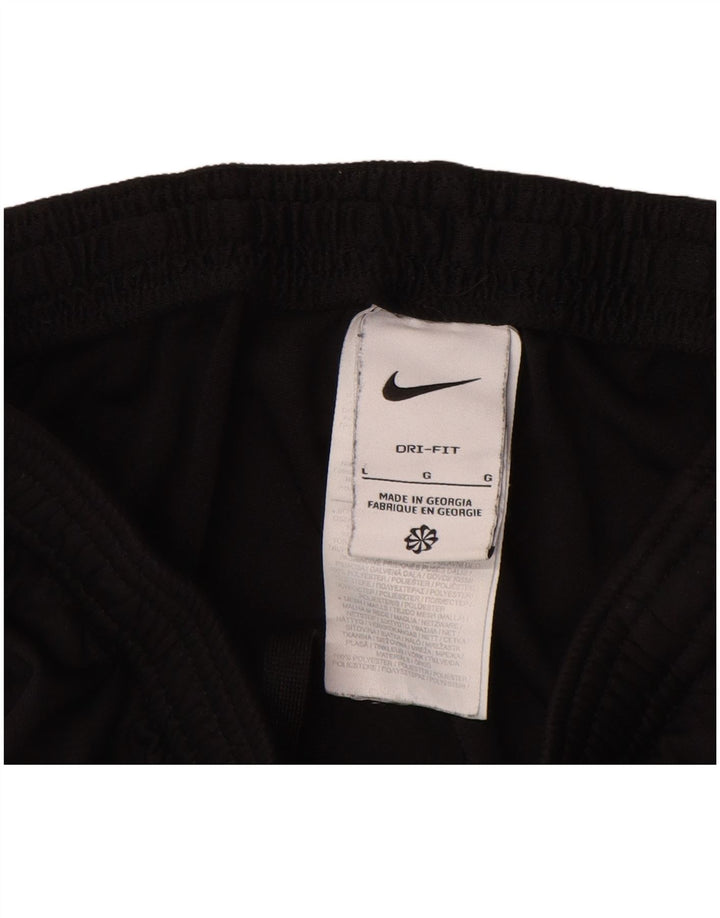 Chłopięce spodnie dresowe Nike Dri Fit na 12-13 lat, duże, czarne, poliestrowe
