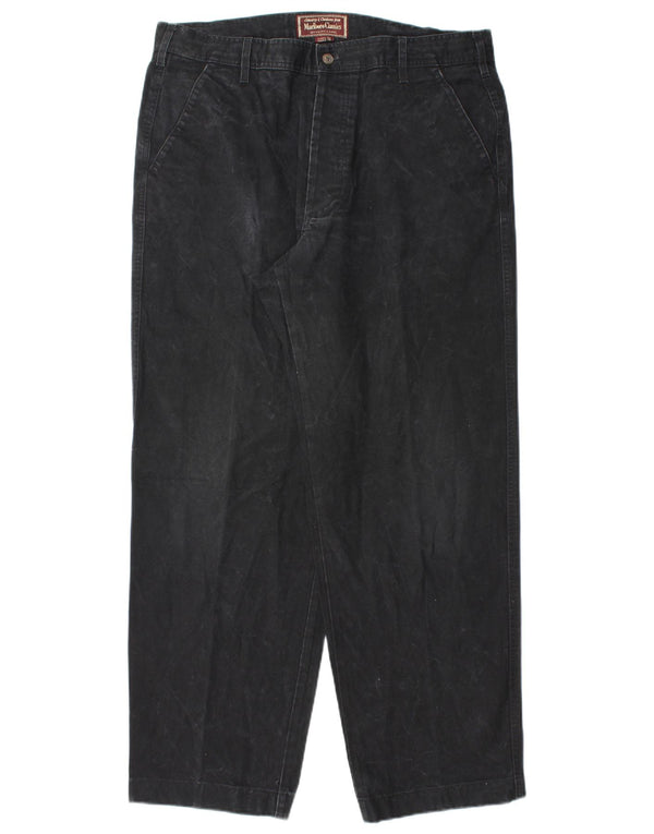 Męskie zwężane spodnie Chino Marlboro Classics EU 54 2XL W36 L31 Czarne
