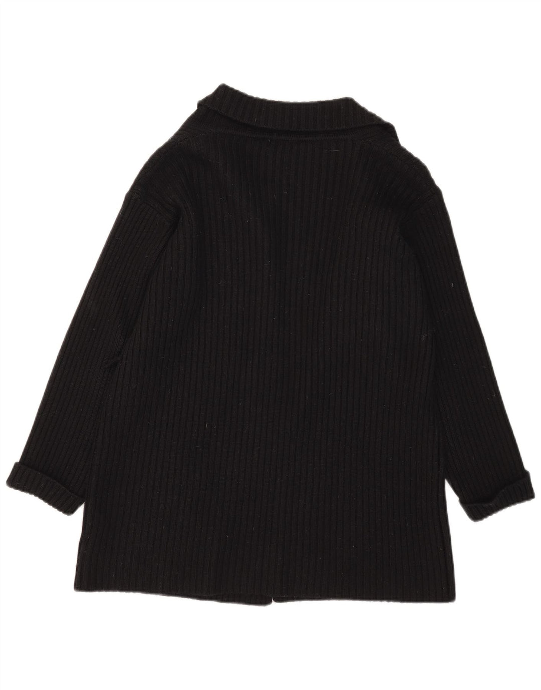 Marks & Spencer Damski sweter oversize z otwartym kardiganem UK 10, mały, czarny