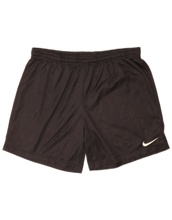 Męskie spodenki sportowe Nike, duże, czarne, poliestrowe paski