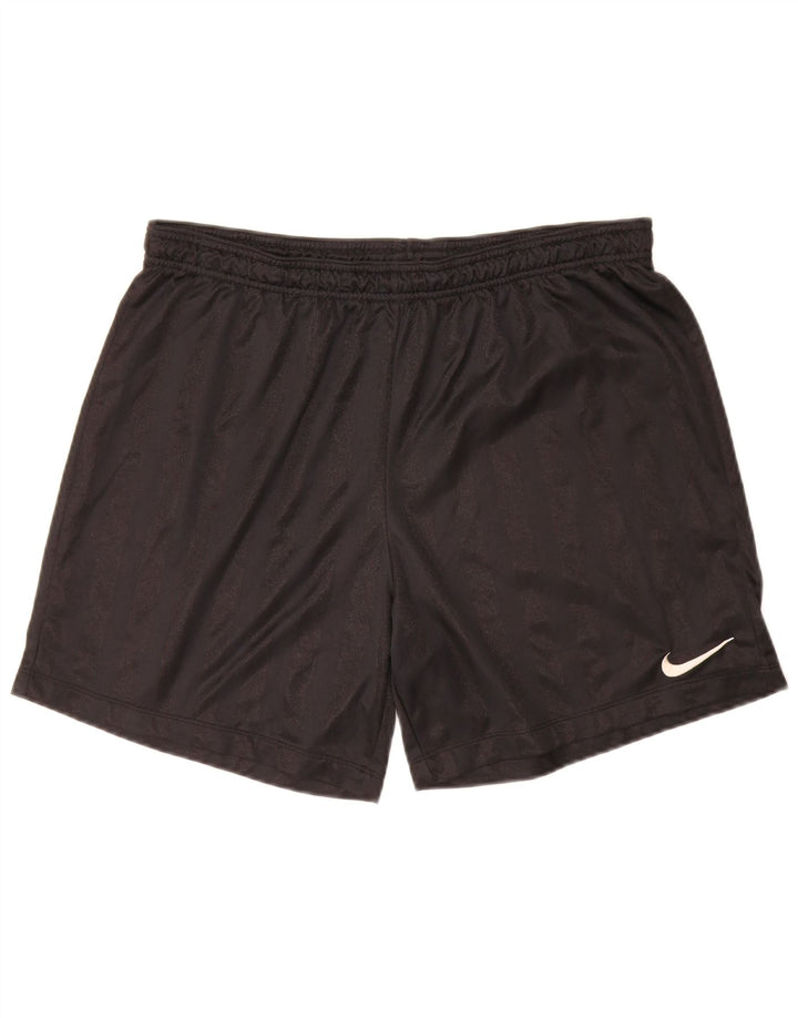 Męskie spodenki sportowe Nike, duże, czarne, poliestrowe paski