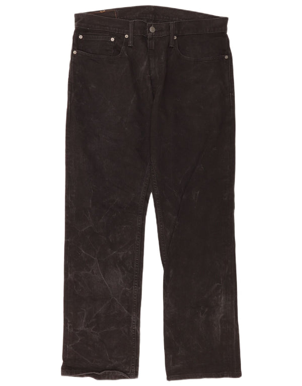 Męskie jeansy Levi's 559 o swobodnym kroju W34 L32 Czarna bawełna