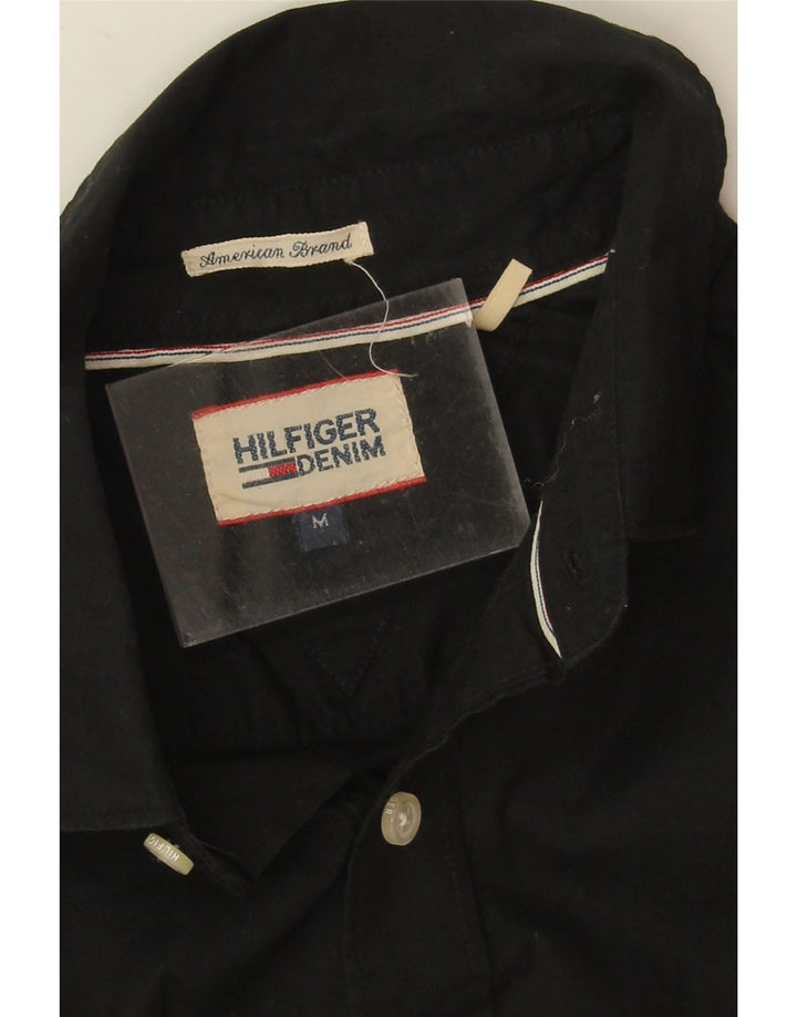 Koszula męska Tommy Hilfiger, średnia czarna, bawełniana