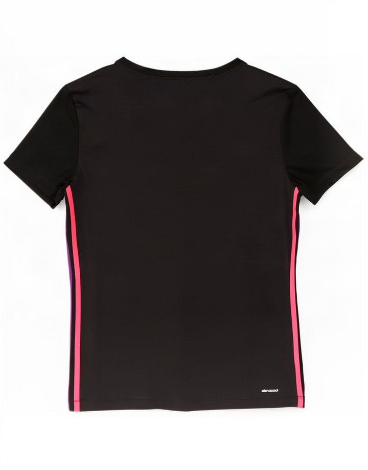 Damska koszulka Adidas Climacool Top UK 12/14 Średni czarny poliester