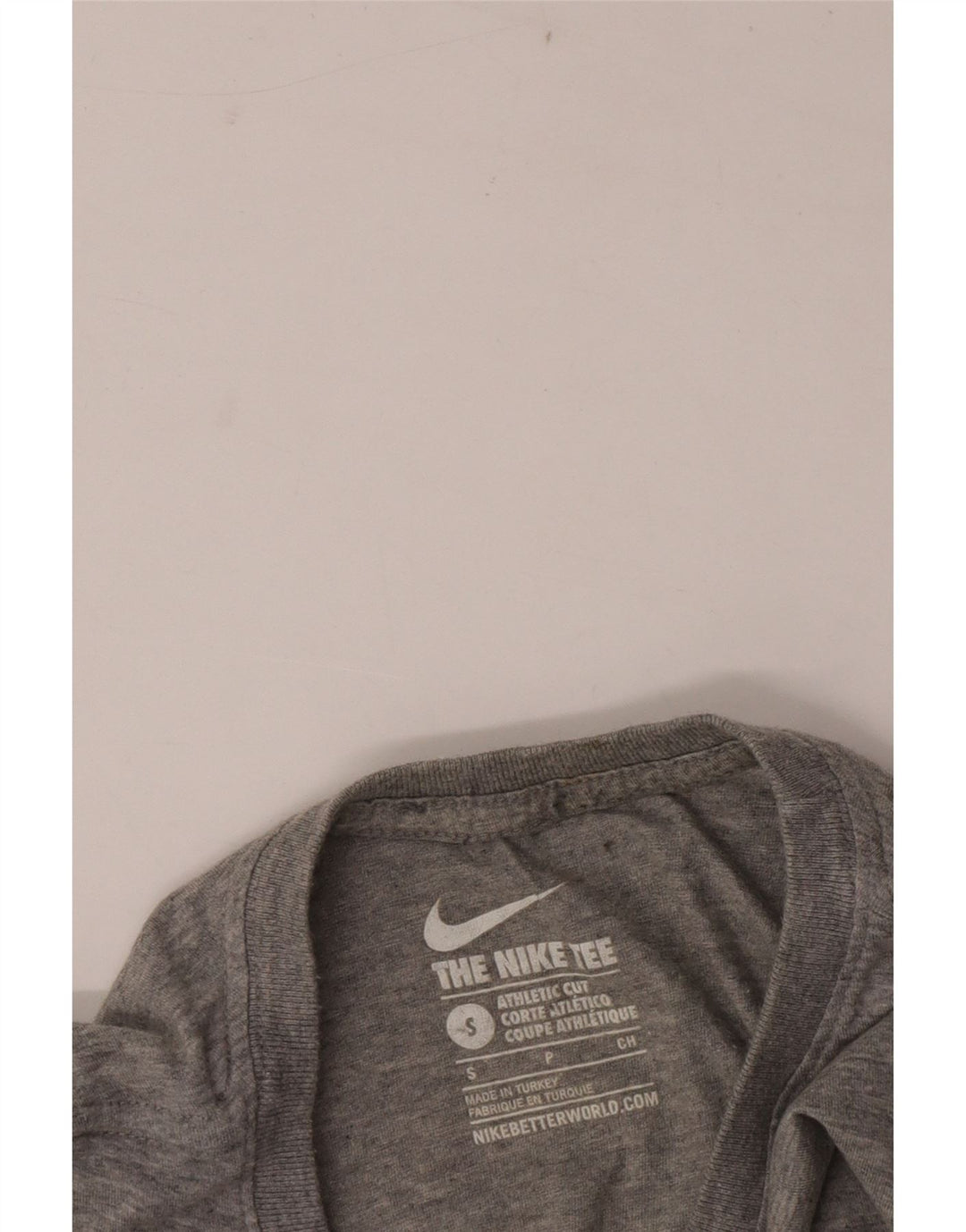 Męski T-shirt Nike o kroju sportowym, mały, szary, nakrapiany