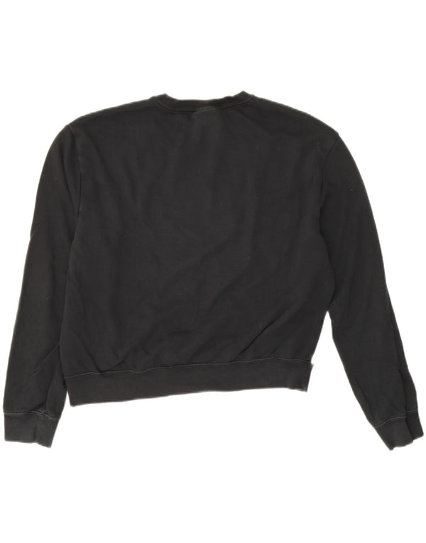 Damska bluza dresowa Nike Crop Graphic UK 14 w kolorze średniej czerni