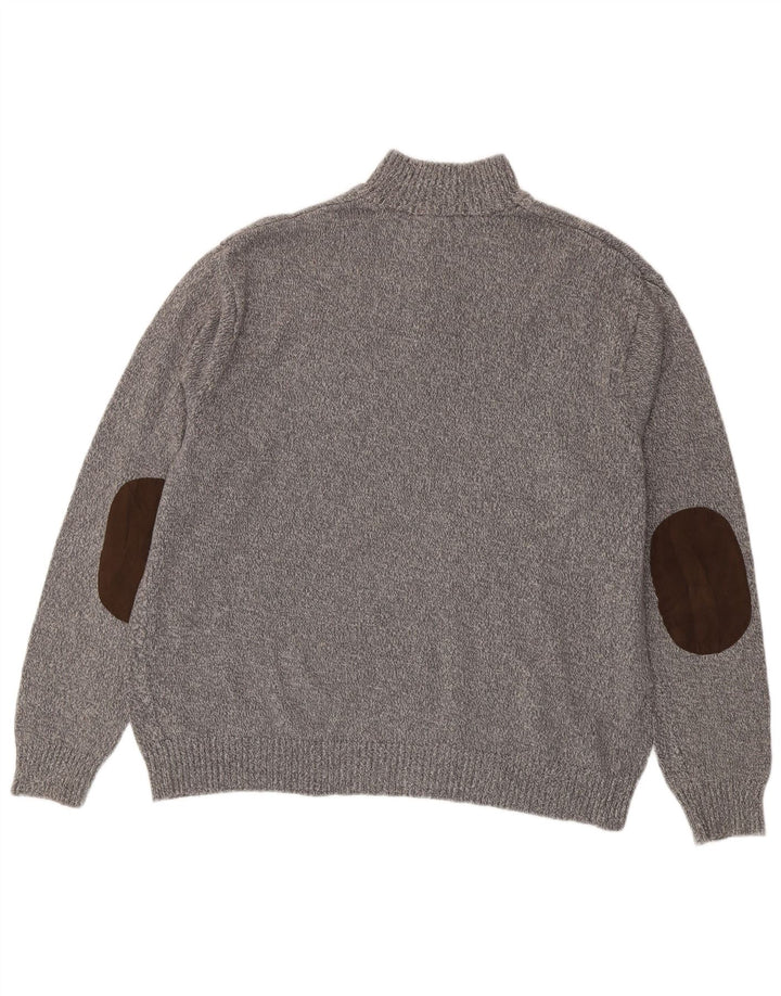 Męski sweter zapinany na guziki CHAPS 2XL, szara bawełna