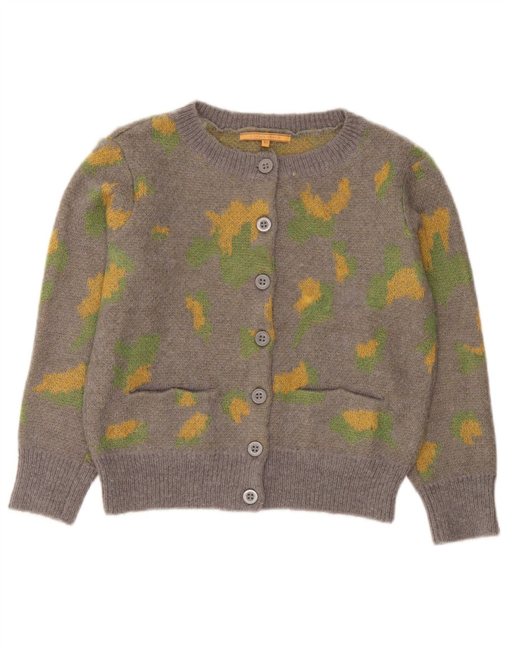 Damski sweter rozpinany Silvian Heach w abstrakcyjnym wzorze UK 6 XS, szary