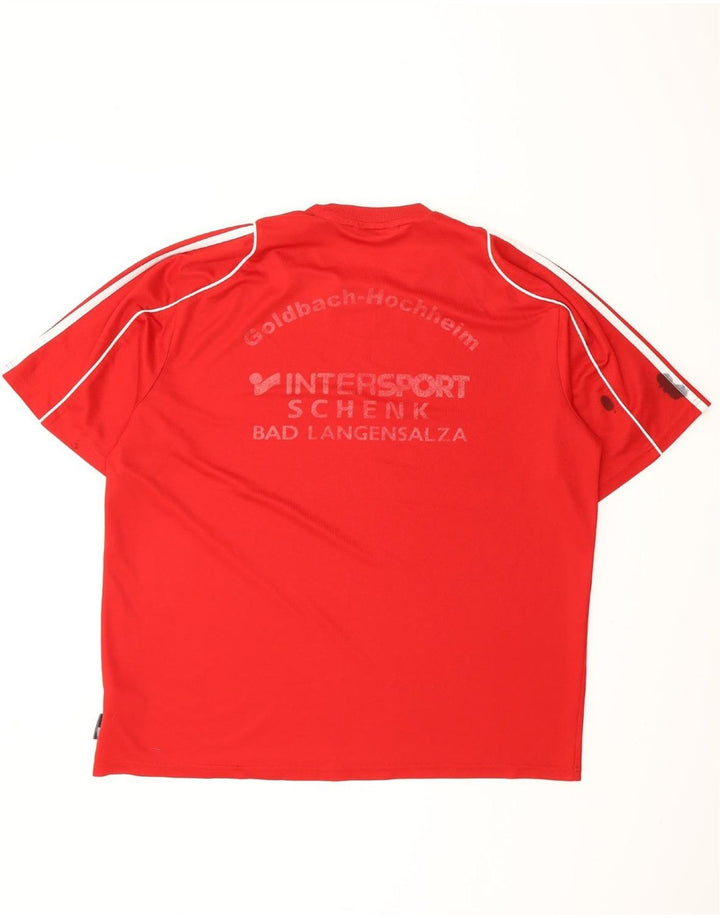 Męski T-shirt ADIDAS Climalite Graphic Top XL Czerwony Poliester