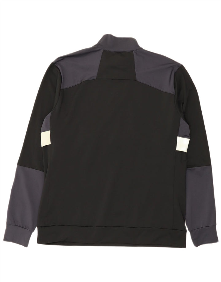 Męski sweter z zamkiem błyskawicznym Lyle & Scott, duży, czarny, z blokami kolorów