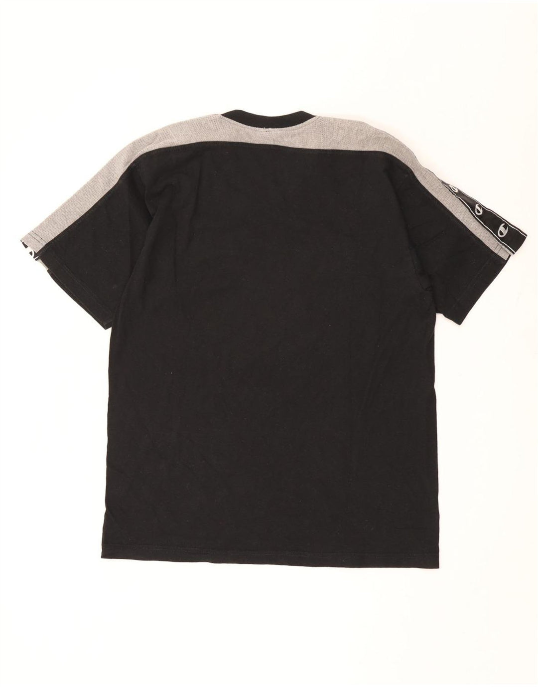 Męski T-shirt Champion z grafiką, duży, czarny, z blokami kolorów
