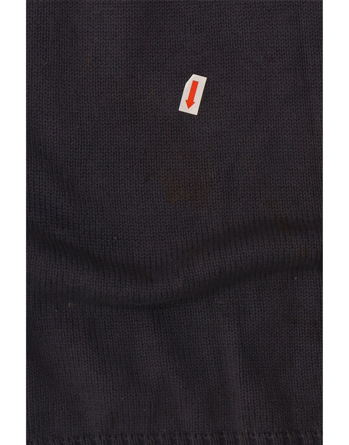 Męski sweter Marks & Spencer Blue Harbor z dekoltem w kształcie litery V, średni granatowy