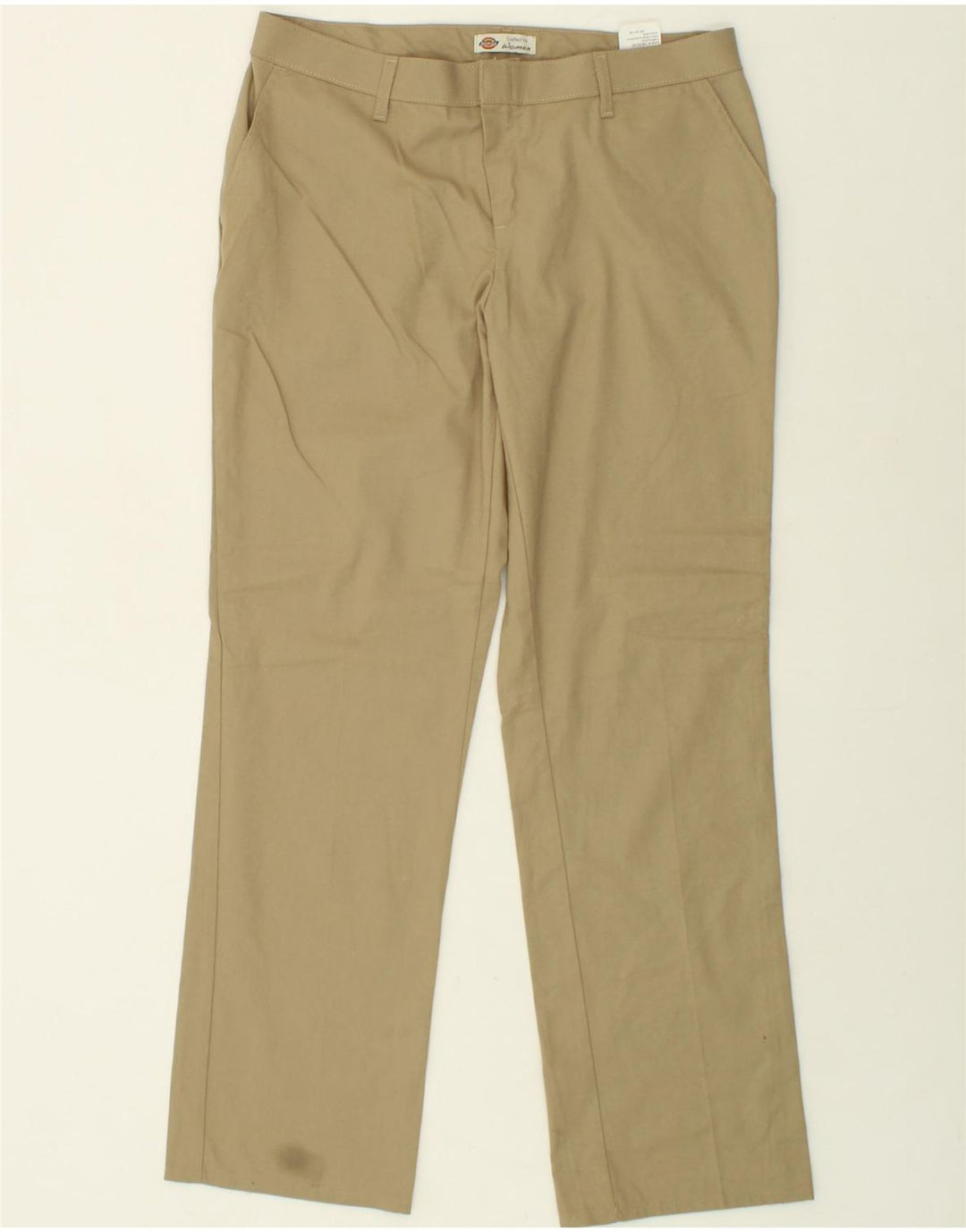 DICKIES Womens Straight Chino Trousers US 12 Large W32 L33 Beige Polyester Vintage Dickies and Second-Hand Dickies from Messina Hembry 