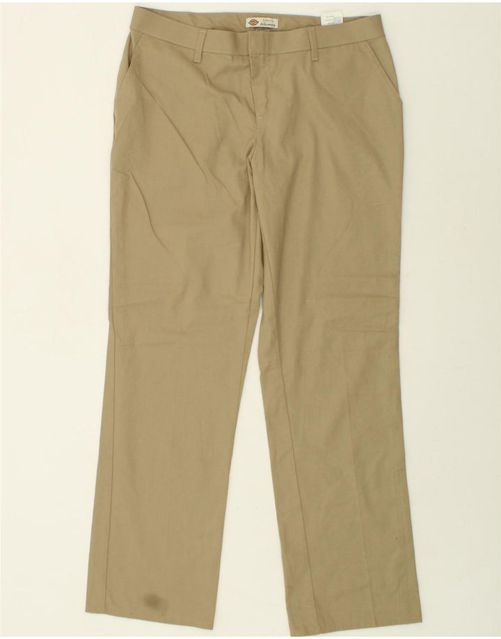 DICKIES Womens Straight Chino Trousers US 12 Large W32 L33 Beige Polyester Vintage Dickies and Second-Hand Dickies from Messina Hembry 