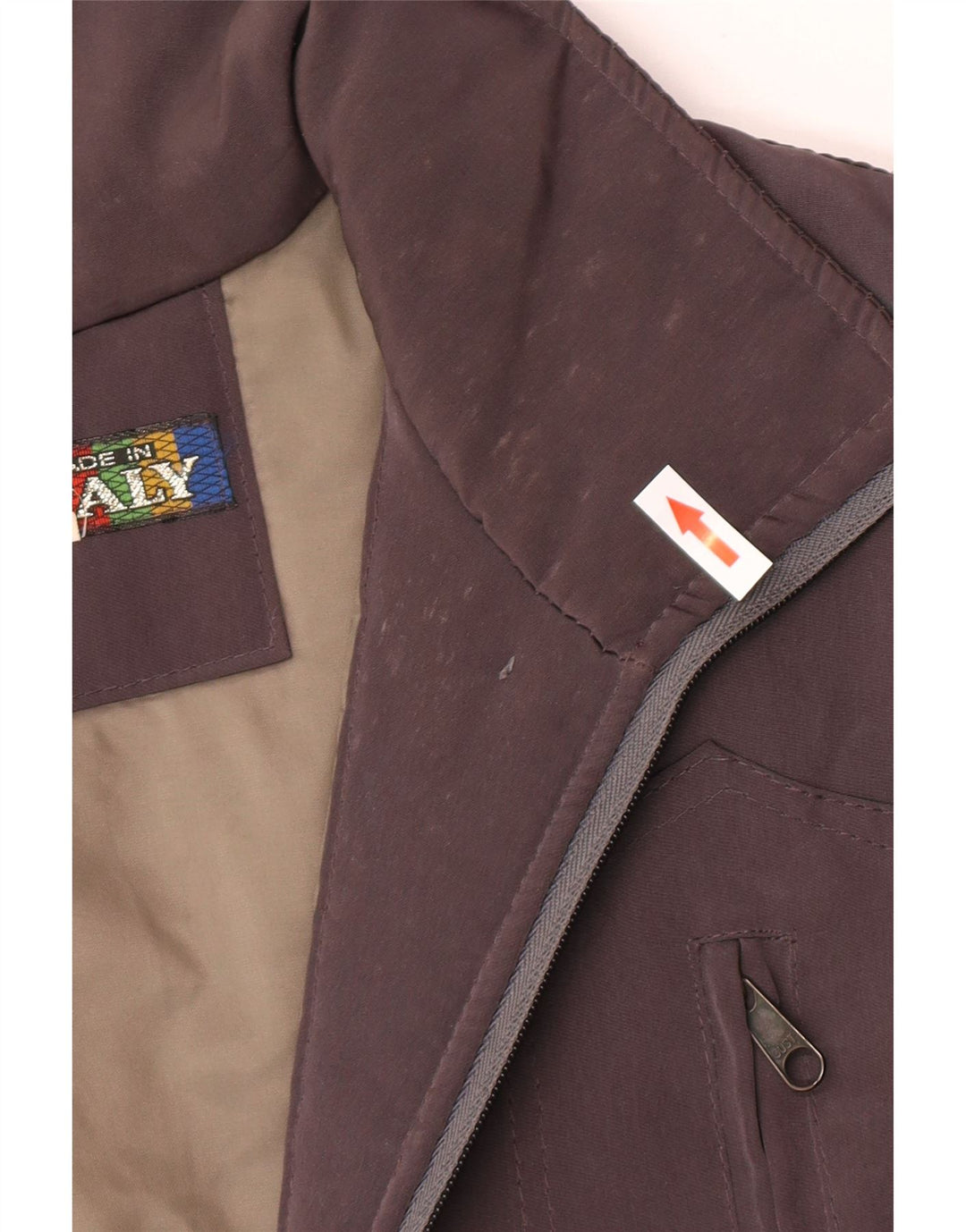 Vintage damski płaszcz oversize UK 18 XL brązowy