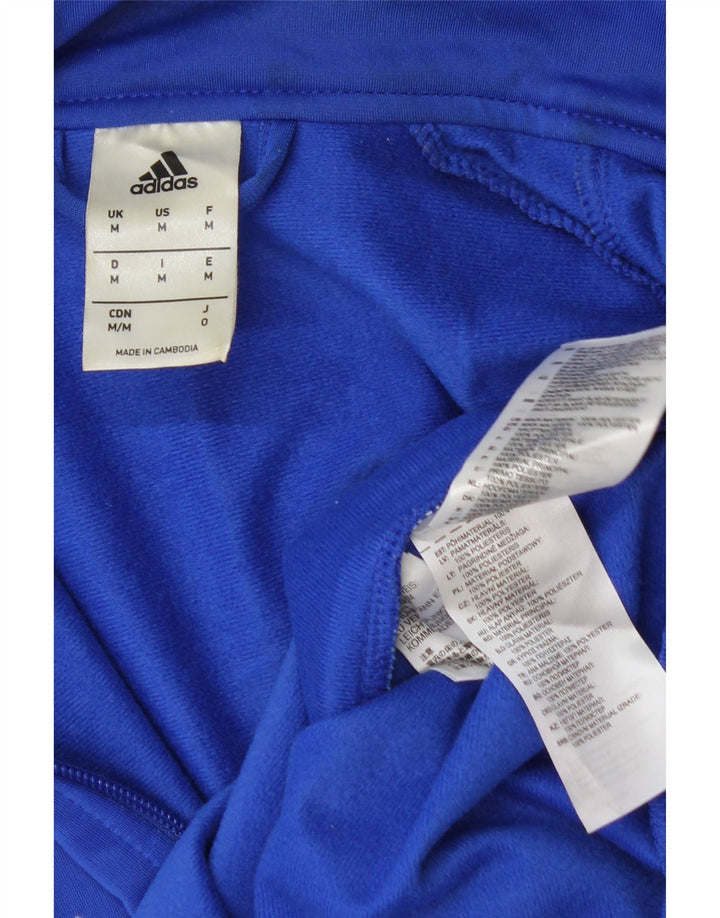 Męska kurtka dresowa ADIDAS, średni niebieski poliester