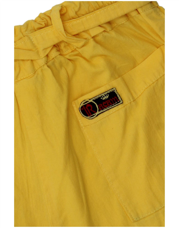 Damskie spodenki cargo w stylu vintage W28 Średni żółty