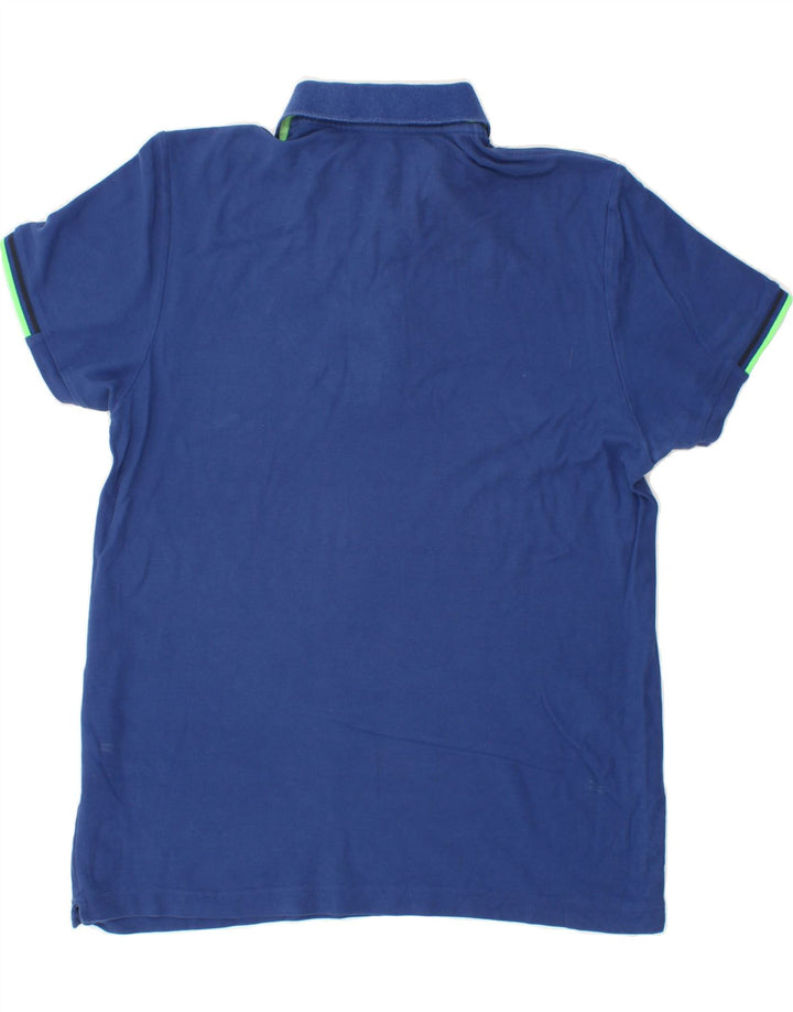 LOTTO Mens Polo Shirt Large Blue Vintage Lotto and Second-Hand Lotto from Messina Hembry 