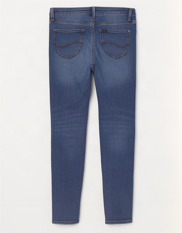 Damskie jeansy Lee Scarlett Skinny W32 L28 Niebieskie bawełniane