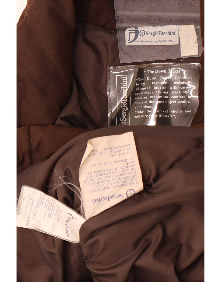 Damski płaszcz oversize Sergio Tacchini UK 10 Small Brown Poliamid