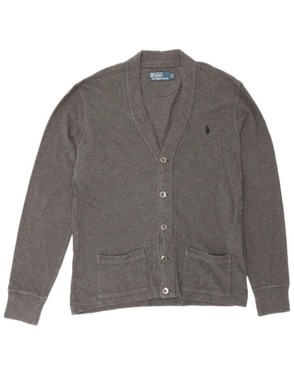 Męski sweter rozpinany Polo Ralph Lauren, mały, szary, bawełniany