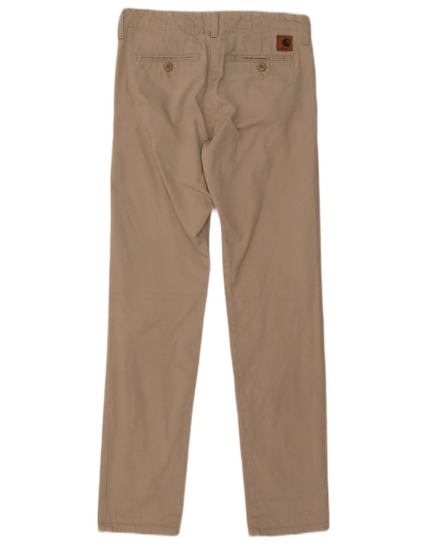 Spodnie damskie Carhartt Slim Chino W28 L32 Beżowa bawełna