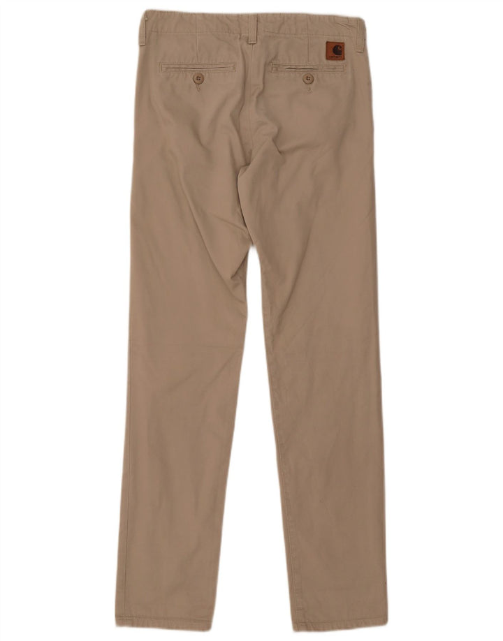 Spodnie damskie Carhartt Slim Chino W28 L32 Beżowa bawełna