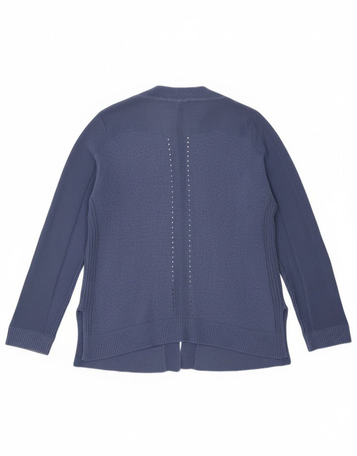 Damski sweter rozpinany White Stuff UK 16, duży, niebieski, bawełniany