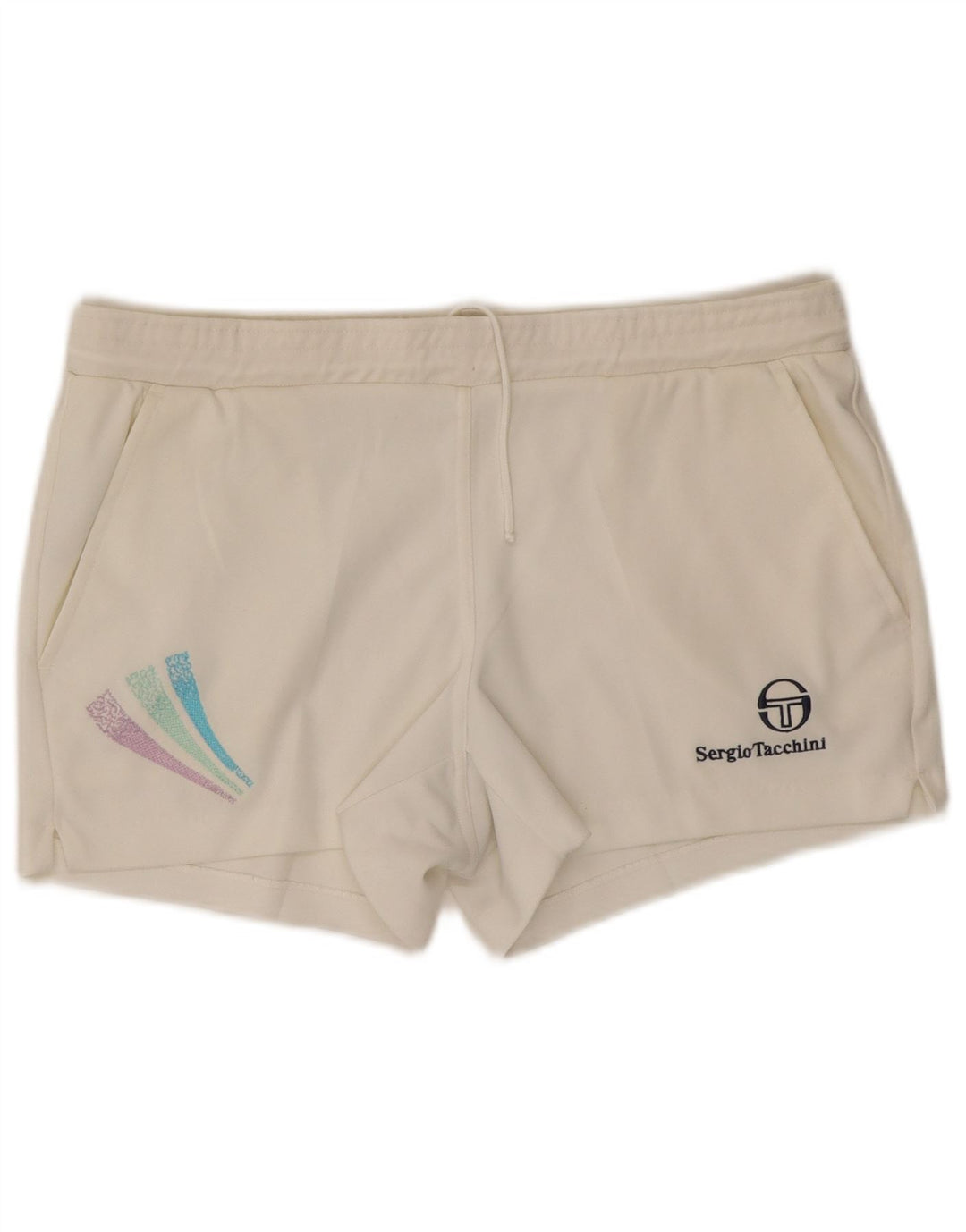 Damskie spodenki sportowe Sergio Tacchini IT 50 XL, biały poliester