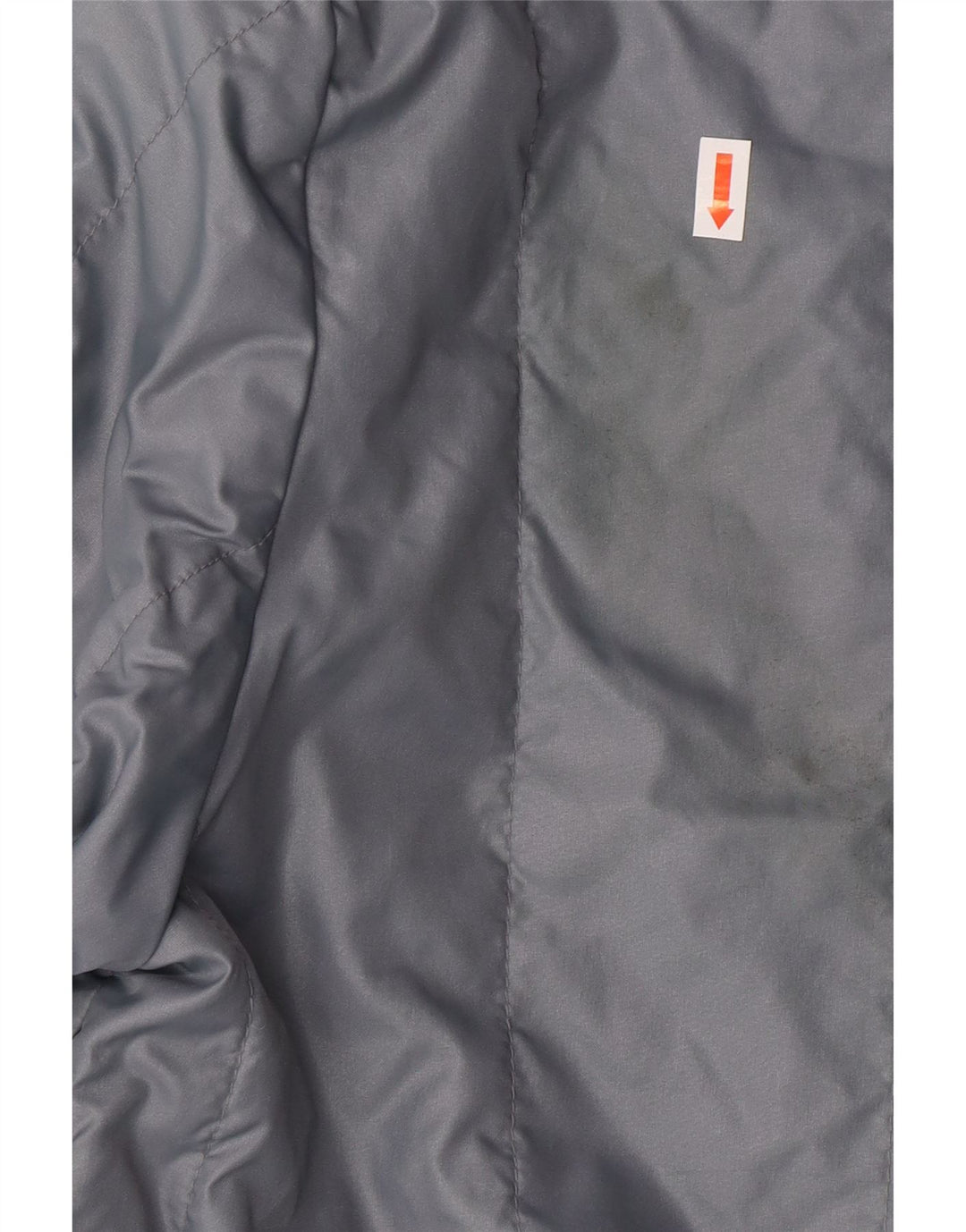 VINTAGE Womens Hooded Windbreaker Coat UK 14 Medium Grey Nylon