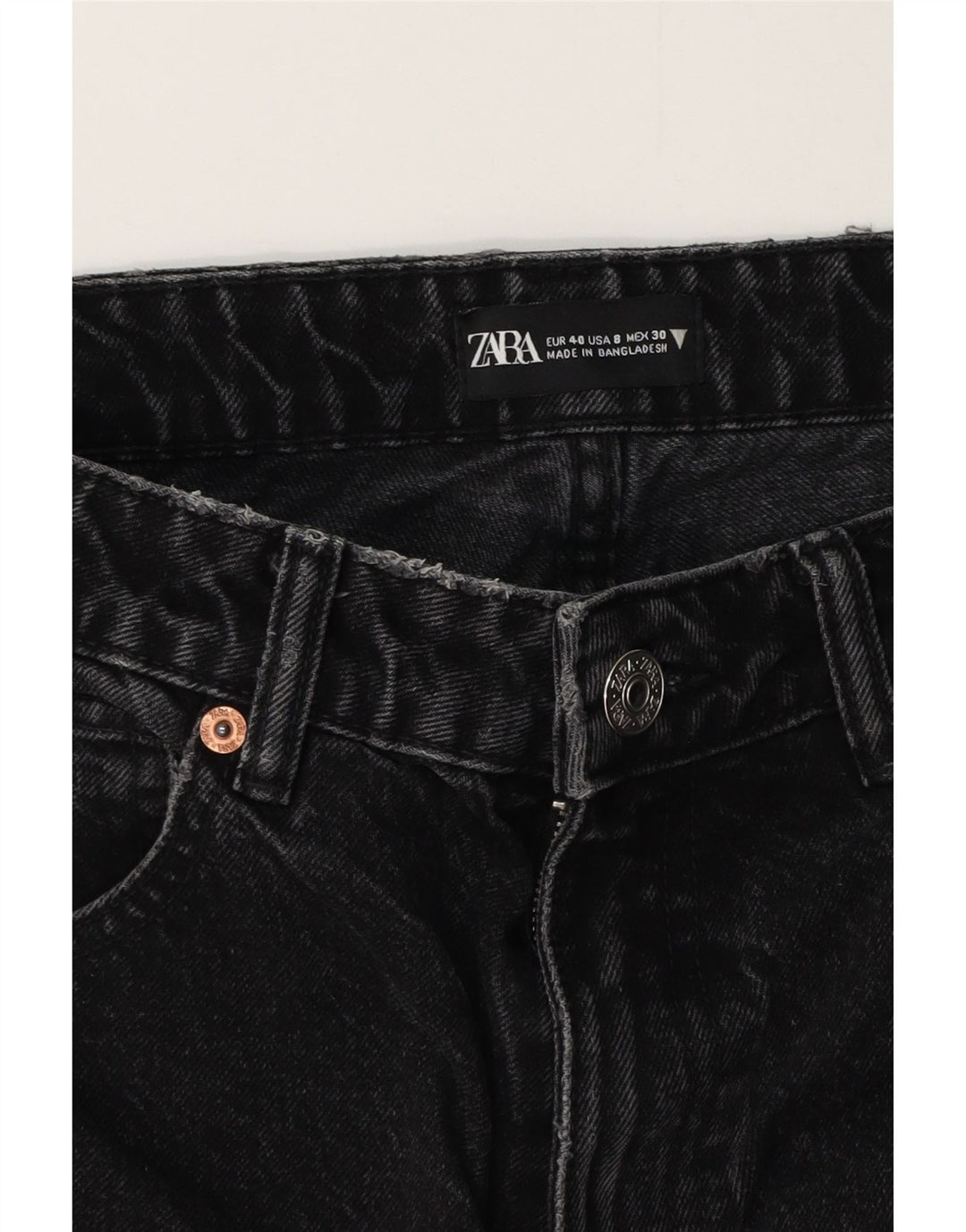 Damskie jeansy zwężane Zara EU 40 Medium W30 L27 Czarne