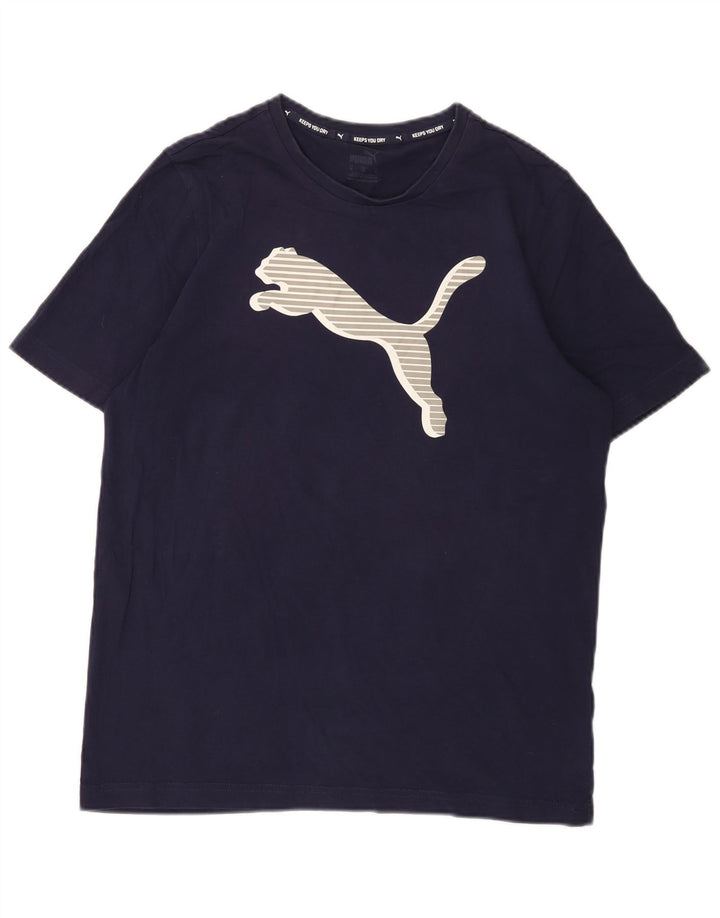 Męska koszulka z grafiką Puma, średnia, granatowa