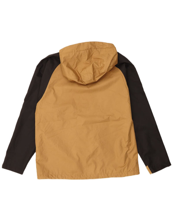 Męska kurtka wiatrówka z kapturem The North Face UK 40 w dużych beżowych blokach kolorystycznych