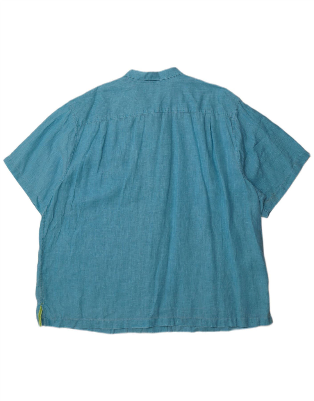 Męska koszula z krótkim rękawem Tommy Bahama Grant Fit 2XL w kolorze niebieskim, lnianym