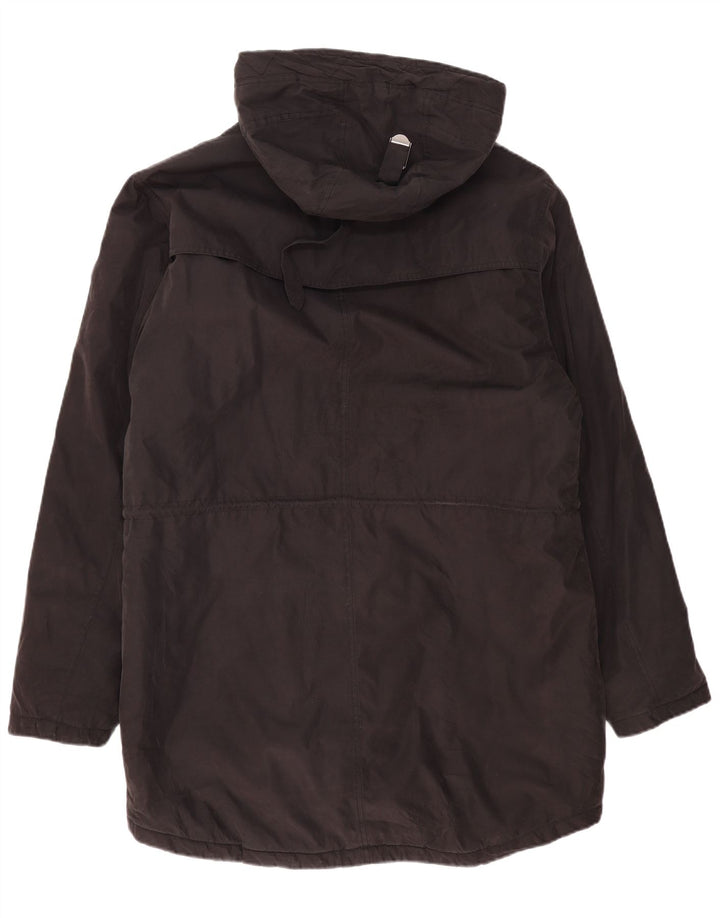 Męska kurtka parka z kapturem Bruno Banani UK 42 XL, czarny poliamid